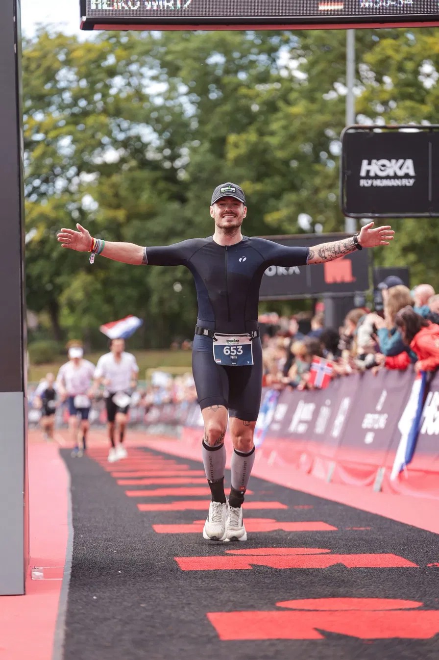 Nils — Ironman 70.3 finish